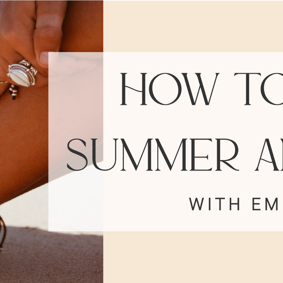 how to style summer anklets or ankle bracelets with embella jewels