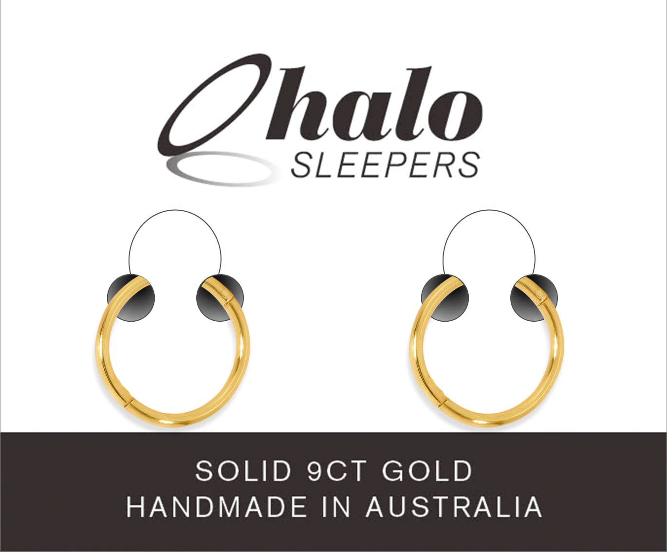 10mm Solid 9CT Gold Sleeper