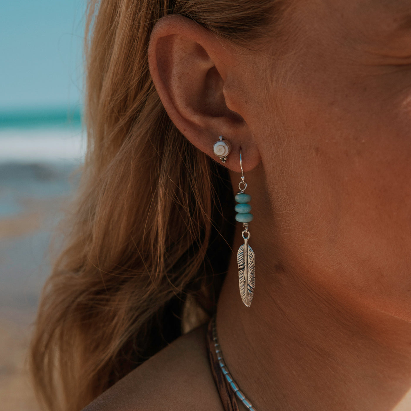 Emperor Blue Larimar Earrings