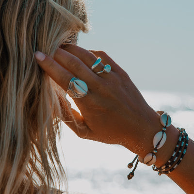 Coastal Beauty Cowrie Shell Ring
