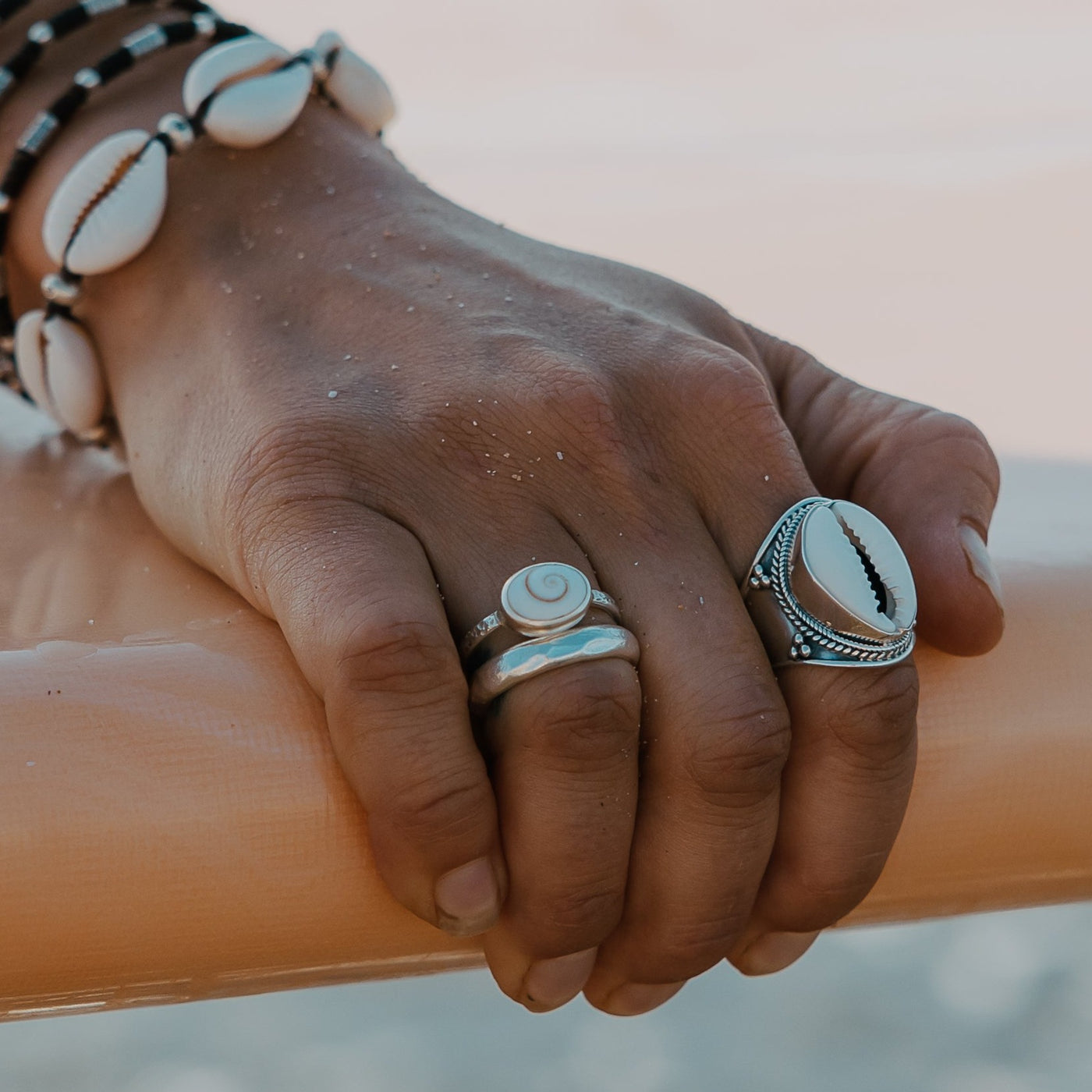 Coastal Beauty Cowrie Shell Ring