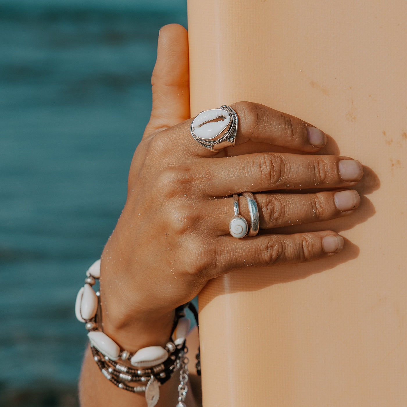 Coastal Beauty Cowrie Shell Ring