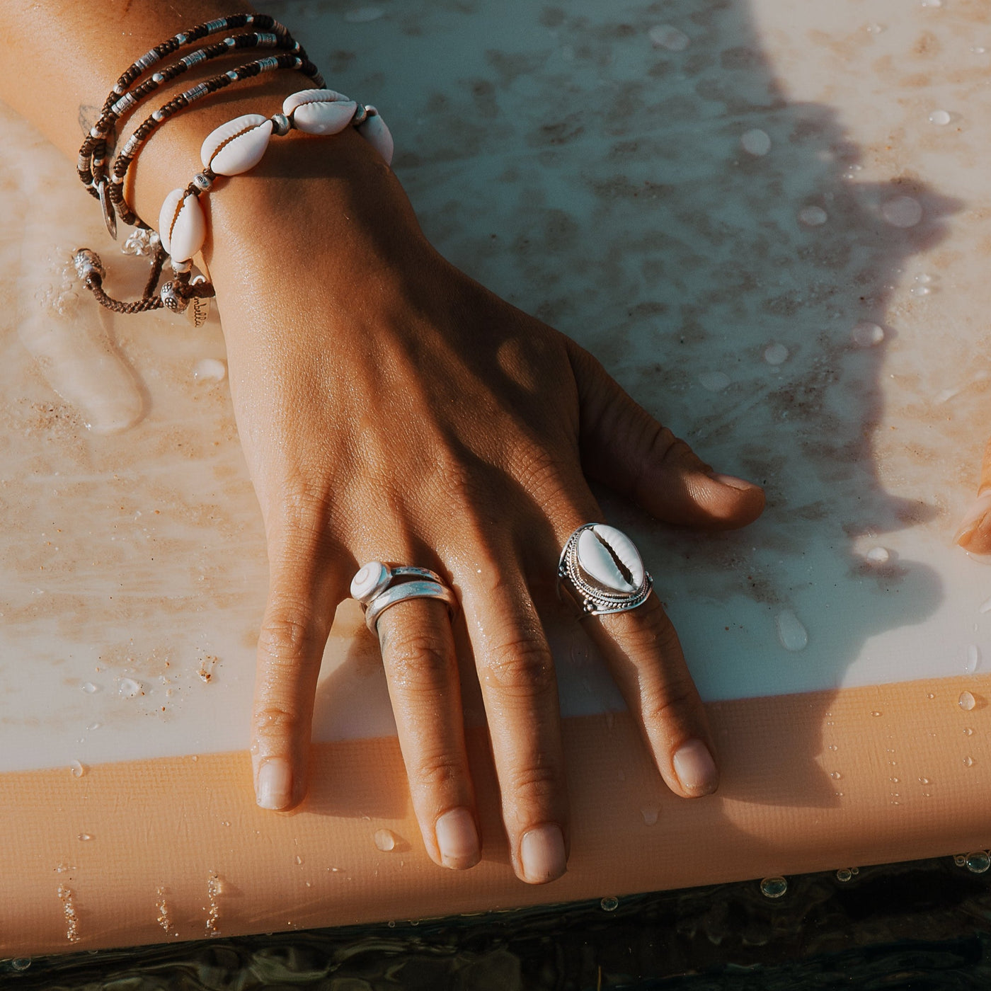 Coastal Beauty Cowrie Shell Ring