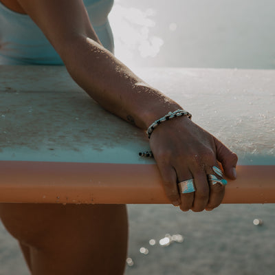 Larimar Feather Wrap Ring