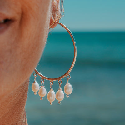 Bayhaven Pearl Hoops