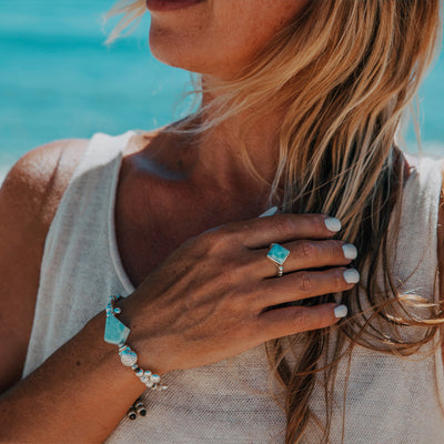 Coral Bay Larimar Bracelet