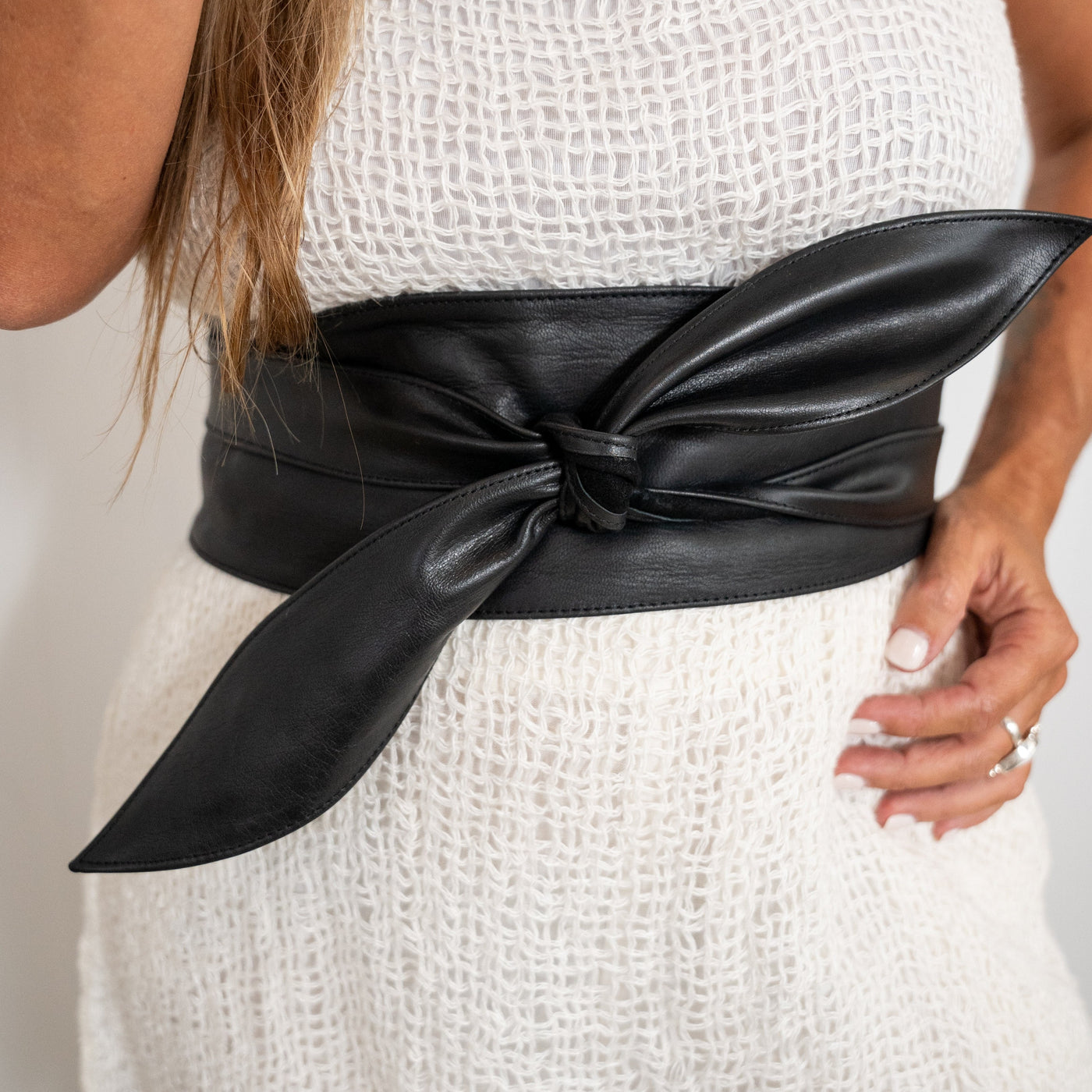 Wrap 'n Tie Belt - Black