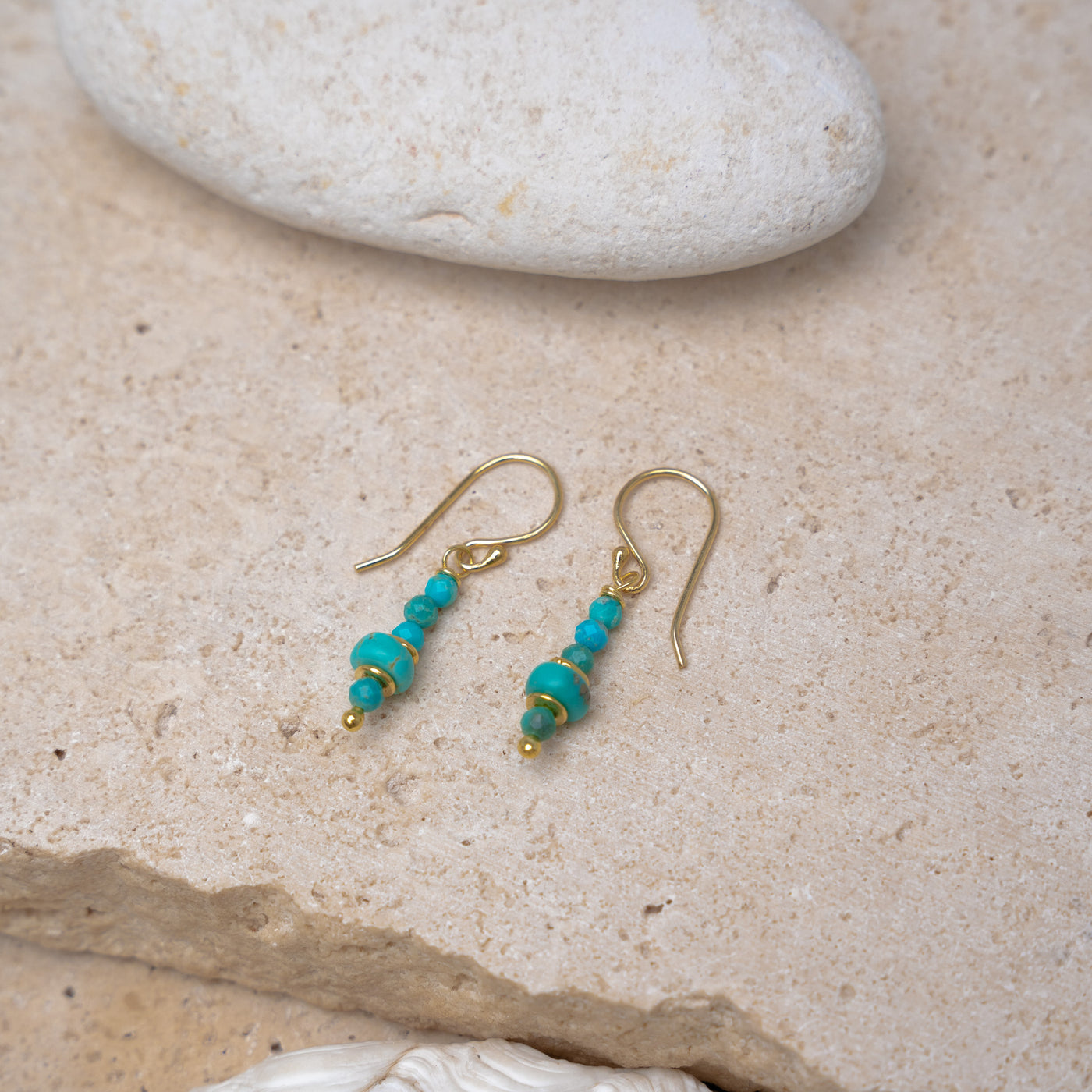 Sunlit Turquoise Drops