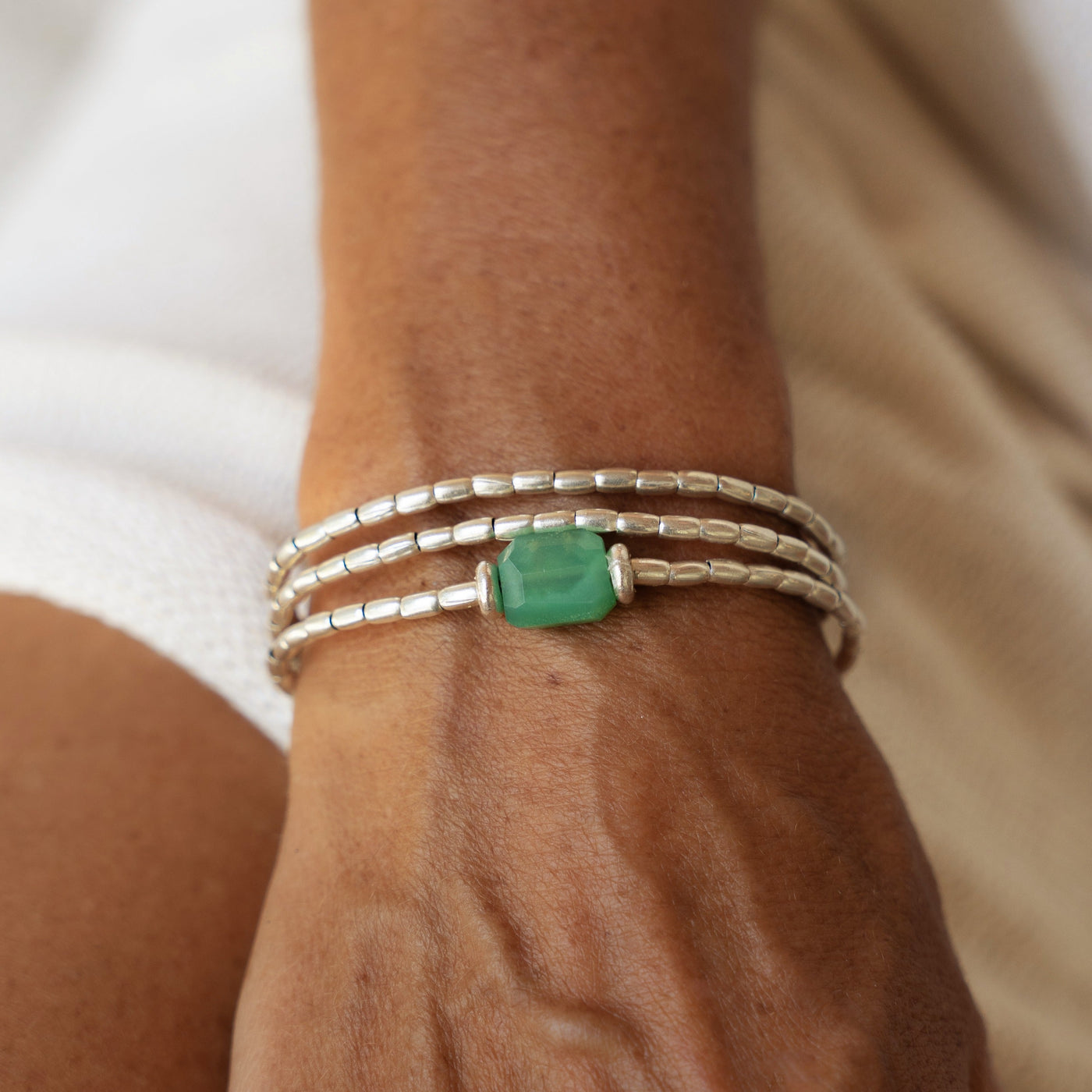 Chrysoprase Moonlight Wrap