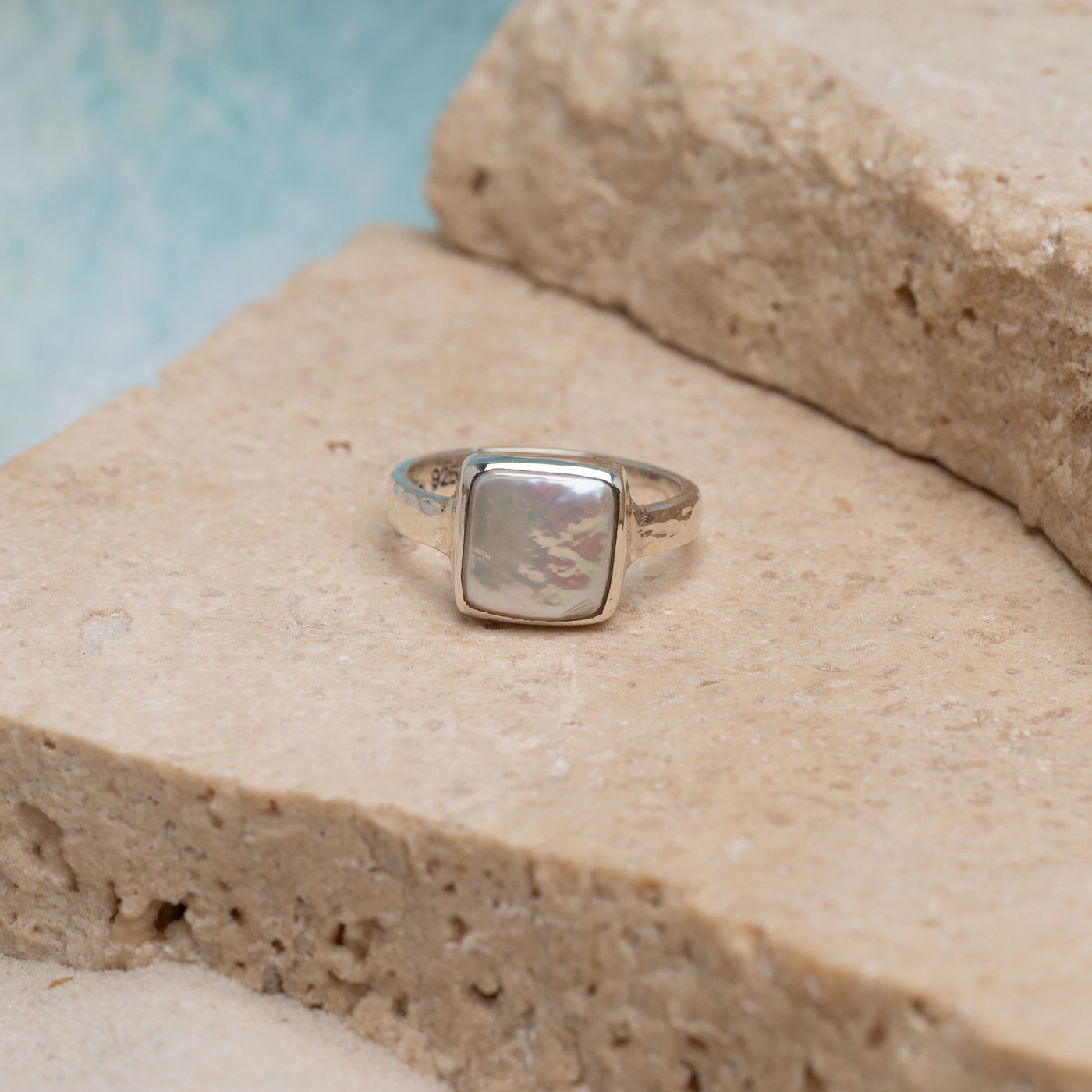 Freshwater Pearl Ripple Ring