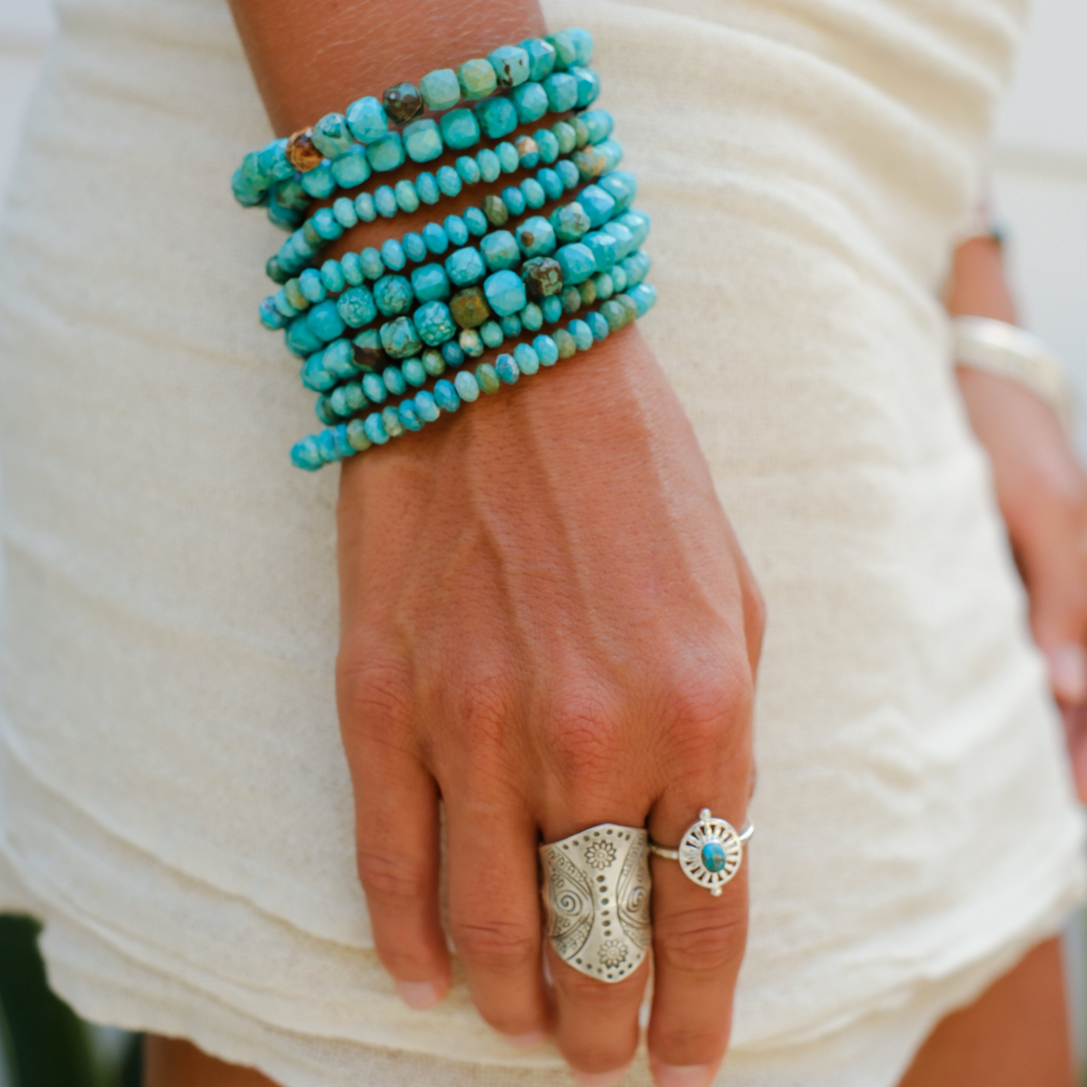 Large Turquoise Sahara Bracelet – Embella Jewellery