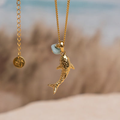 Golden Whale Shark Pendant