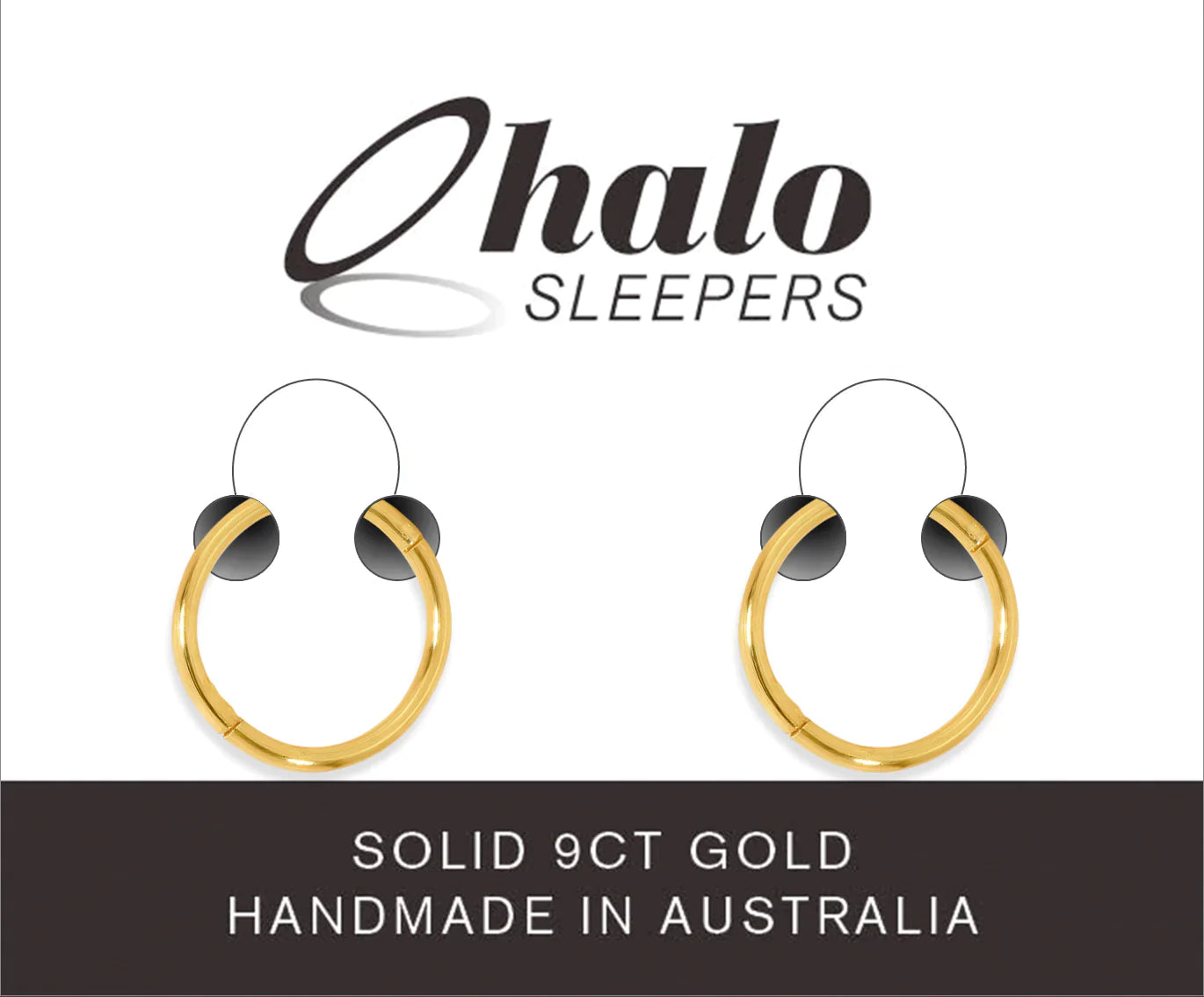 12mm Solid 9CT Gold Sleeper