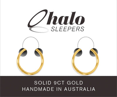 12mm Solid 9CT Gold Sleeper