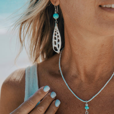 Ocean Bliss Drops with Larimar