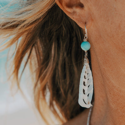 Ocean Bliss Drops with Larimar
