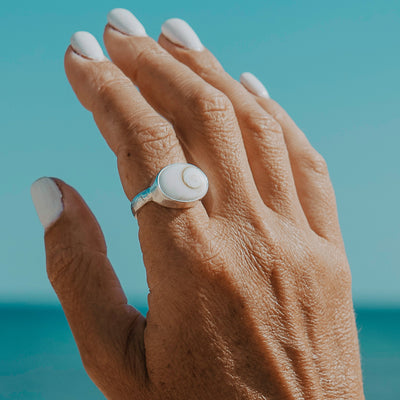 Ocean Crown Periwinkle Ring