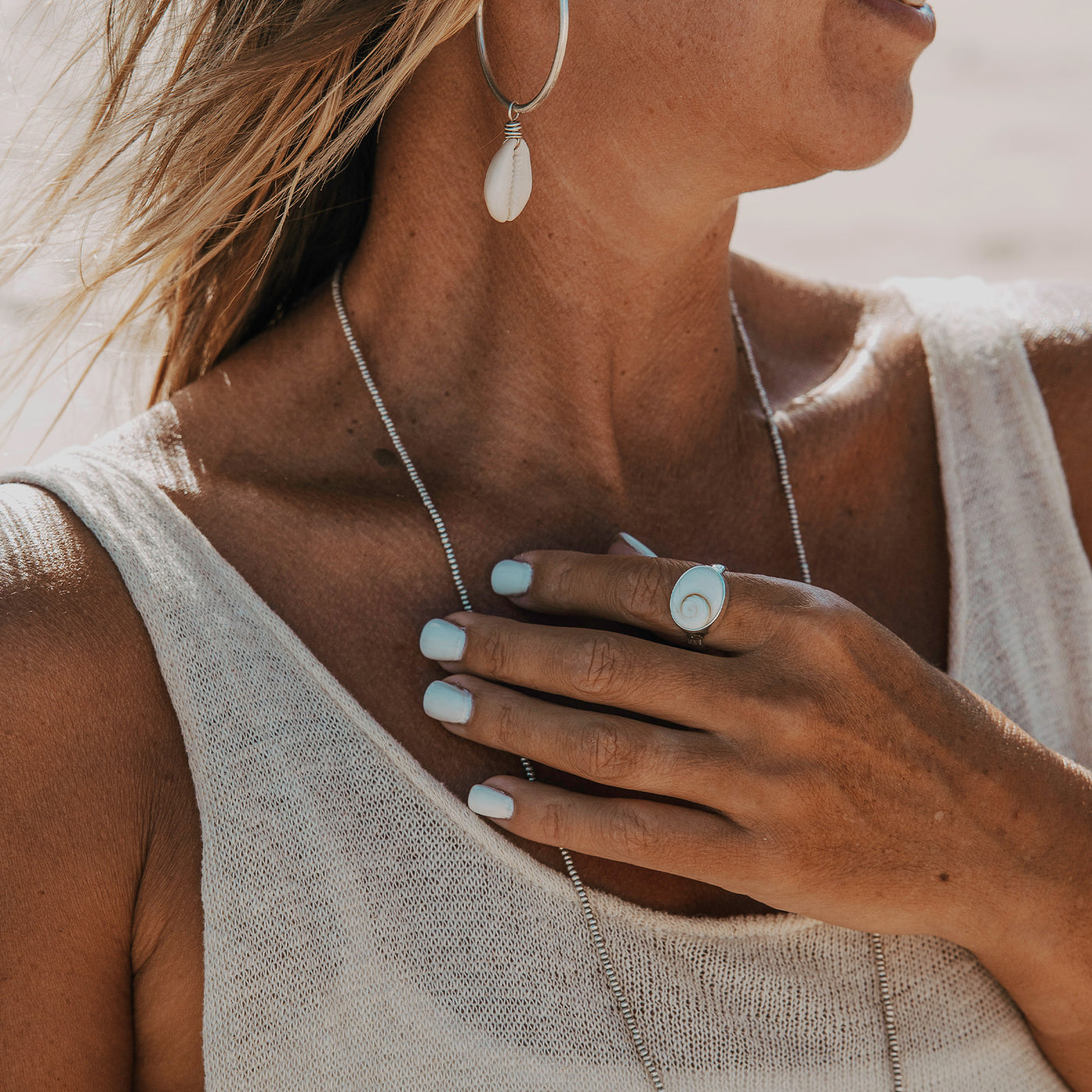 Ocean Crown Periwinkle Ring