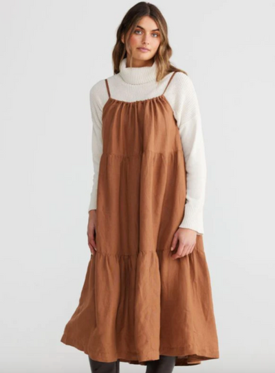 Leonardo Midi Dress Terracotta