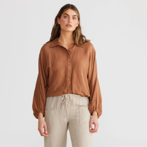 Bishop Shirt -Terracotta