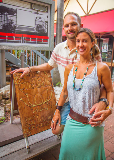 Sally and Ross at the opening of their very first Embella Boutique store in Darwin