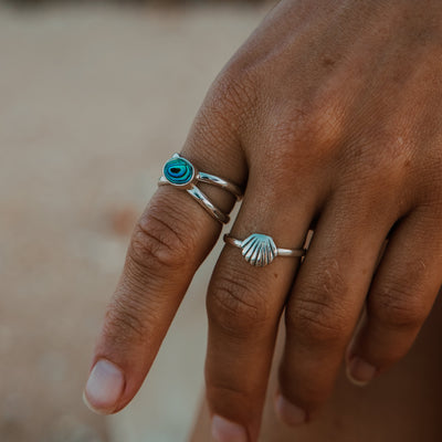 Crossing Paths Paua Shell Ring