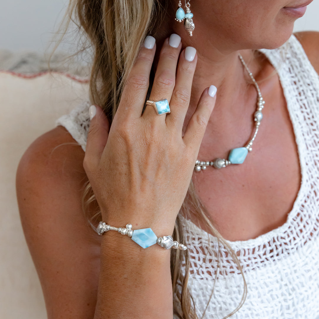 Coral Bay Larimar Bracelet