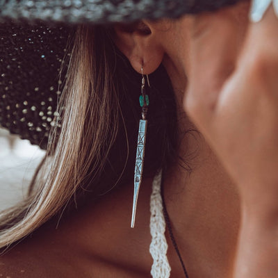 Turquoise Totem Earrings