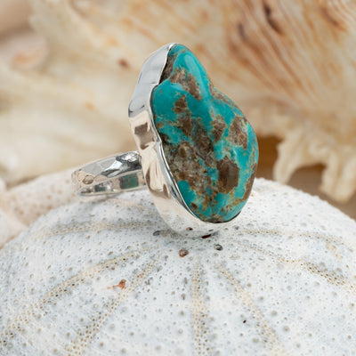 Turquoise Raw Ring #13