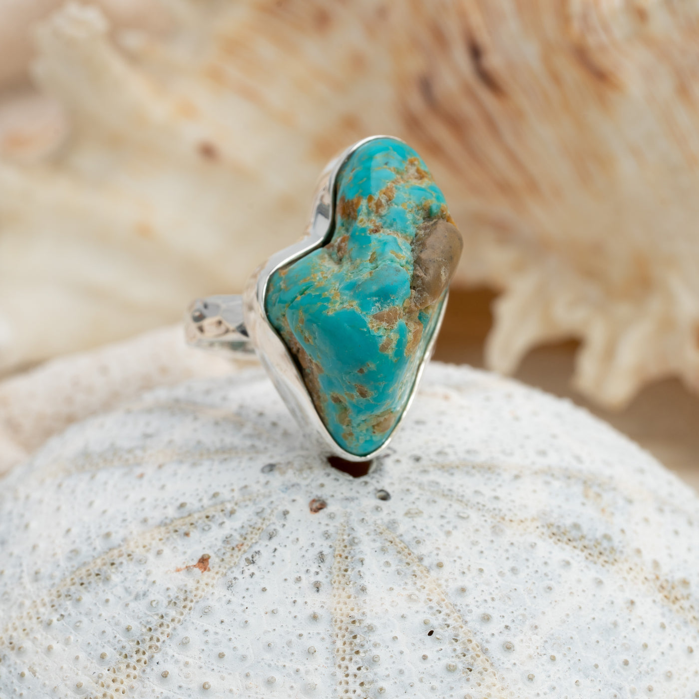 Turquoise Raw Ring #14