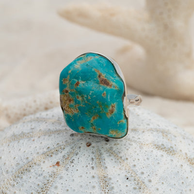 Turquoise Raw Ring #35