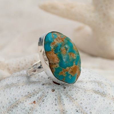 Turquoise Raw Ring #36
