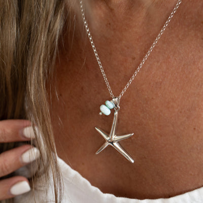 Starfish Drop Necklace