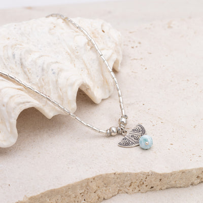 Little Dahlia with Larimar Necklace
