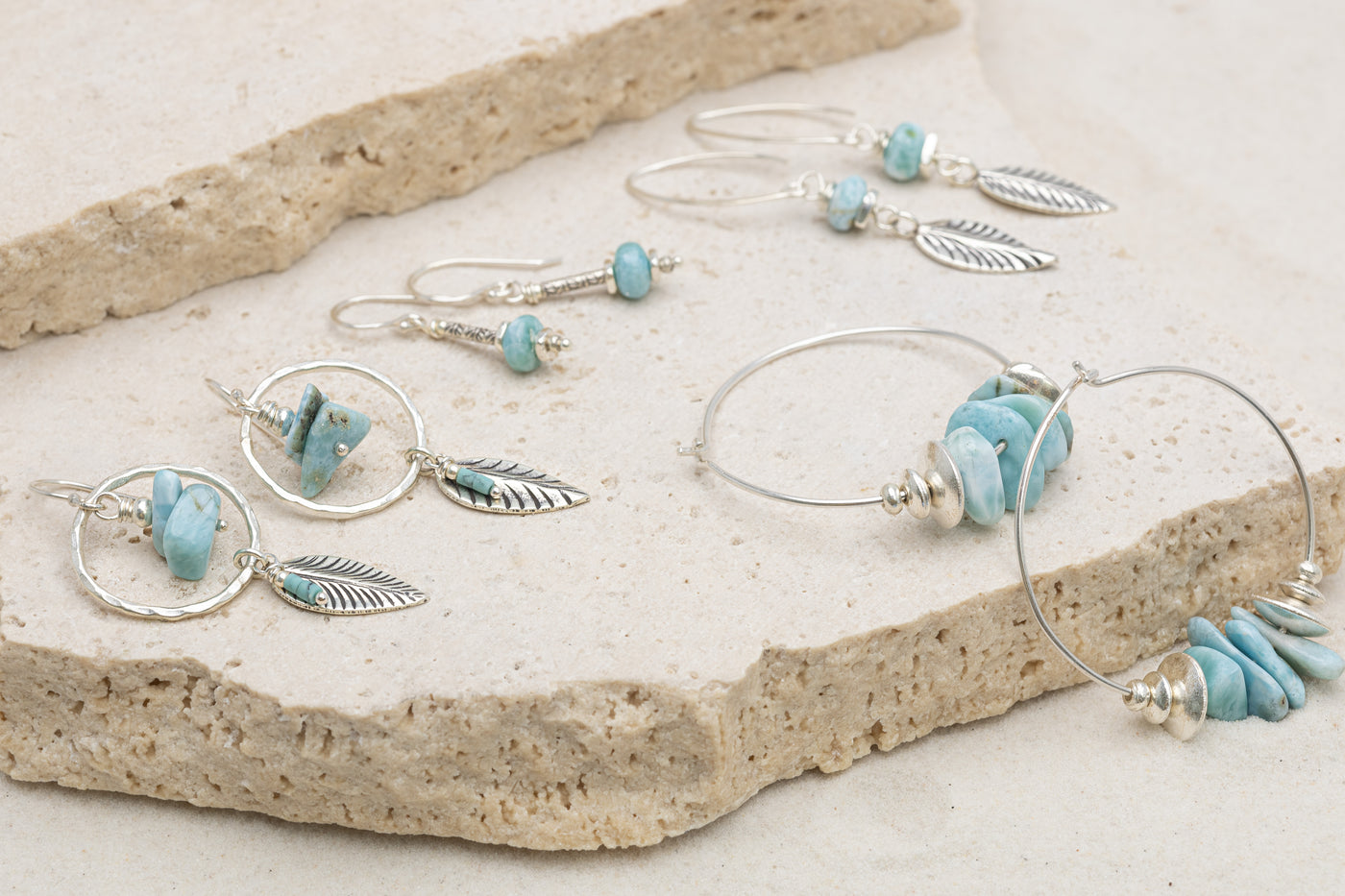Ocean Waves Earrings- Small