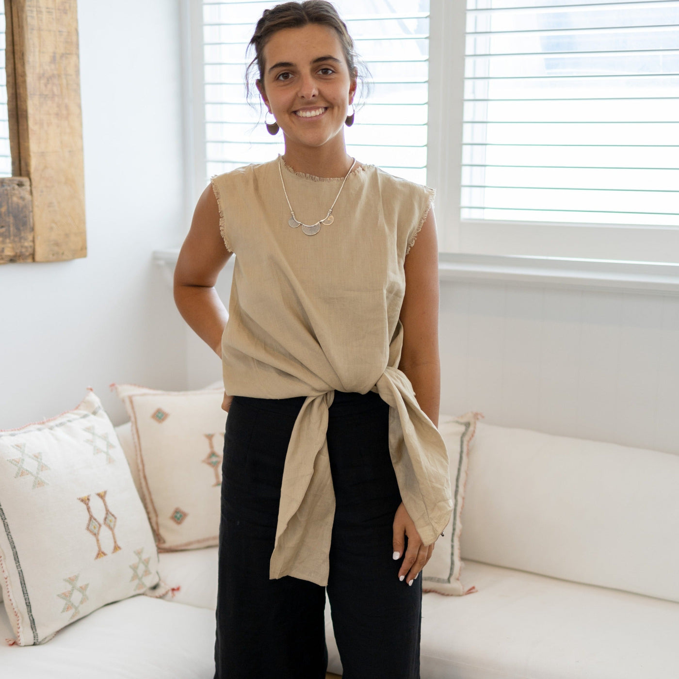 Ziggy Top -  Ecru