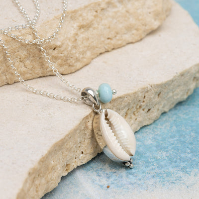 Ocean Melody Necklace with Larimar