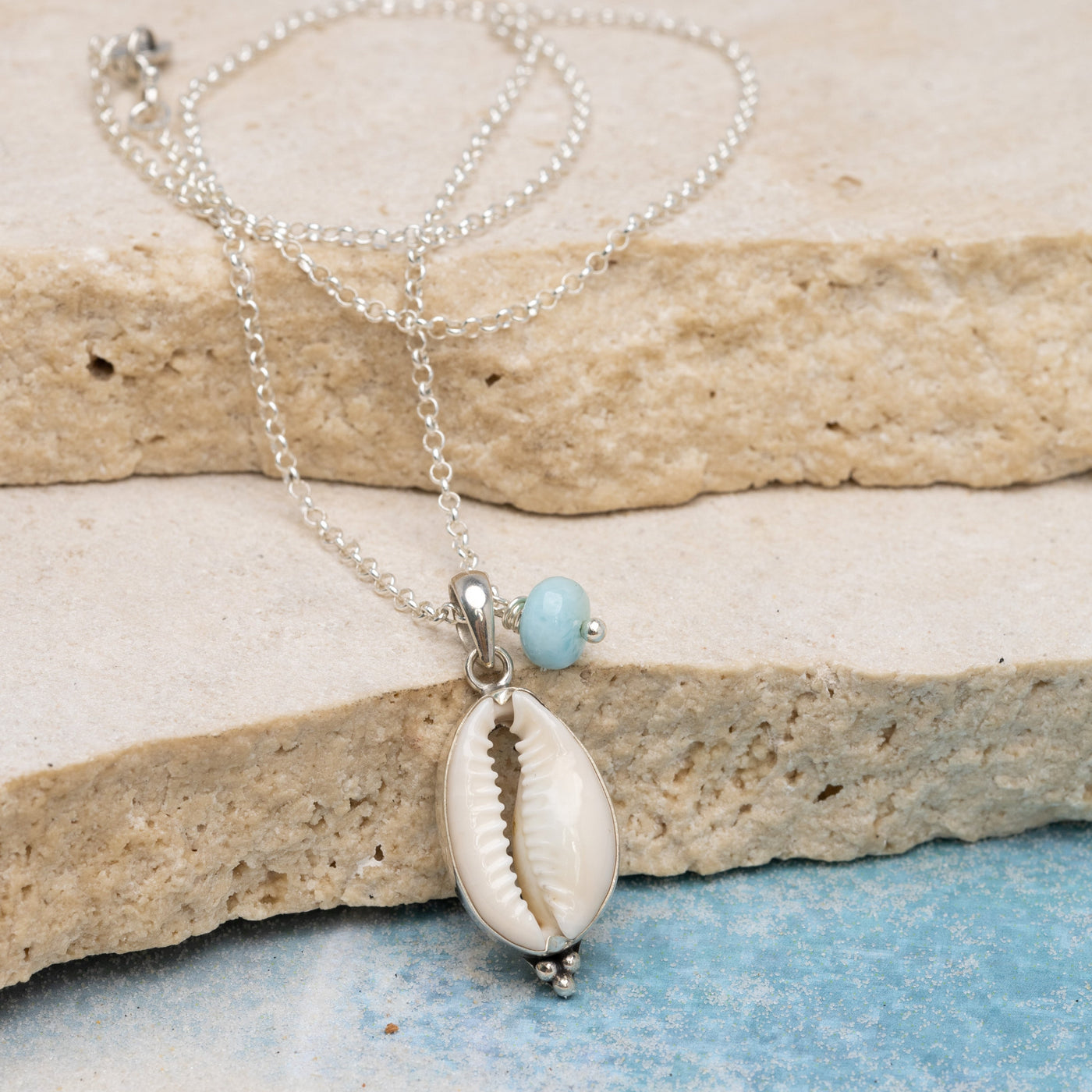 Ocean Melody Necklace with Larimar