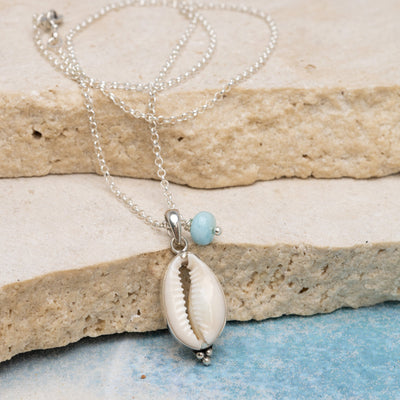 Ocean Melody Necklace with Larimar