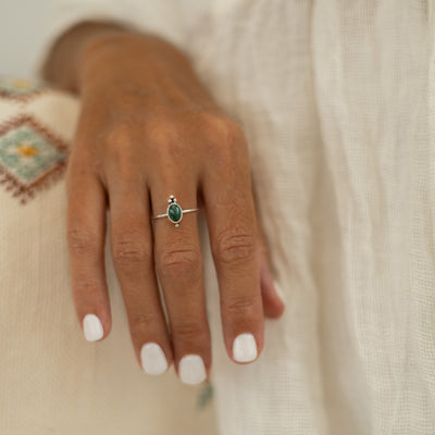 Malachite Tropical Tribe Ring