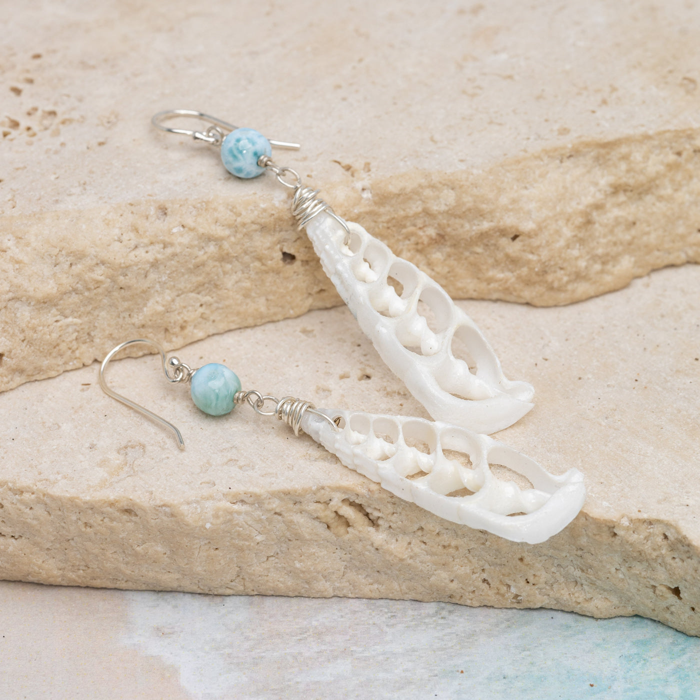 Ocean Bliss Drops with Larimar