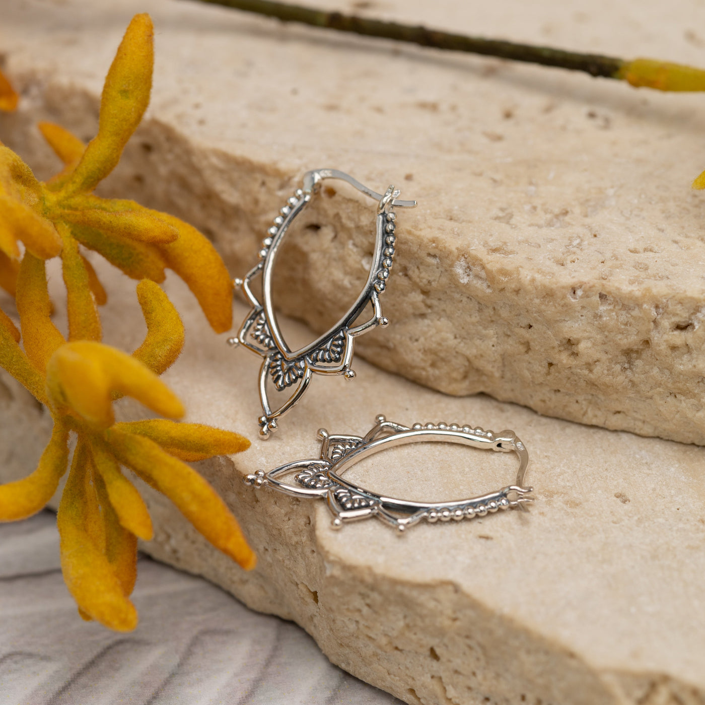 Sunflower Hoops- Large