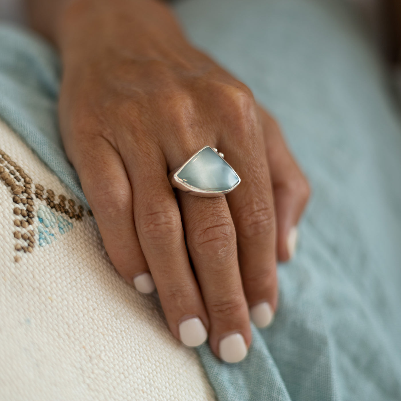 Larimar Ring #66 - Size 58