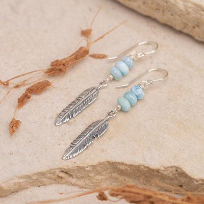 Emperor Blue Larimar Earrings