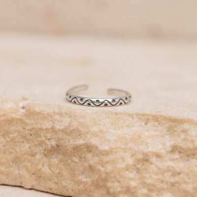 Ripple Toe Ring