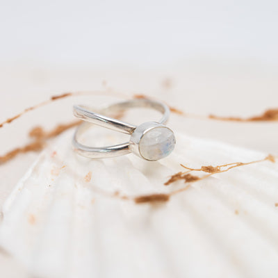 Crossing Paths Moonstone Ring