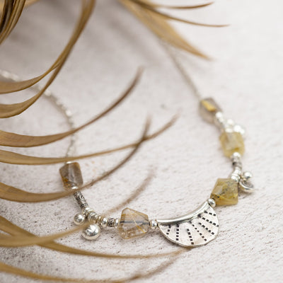 Golden Ray Rutilated Quartz Wrap