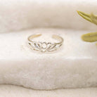 Lotus Toe Ring