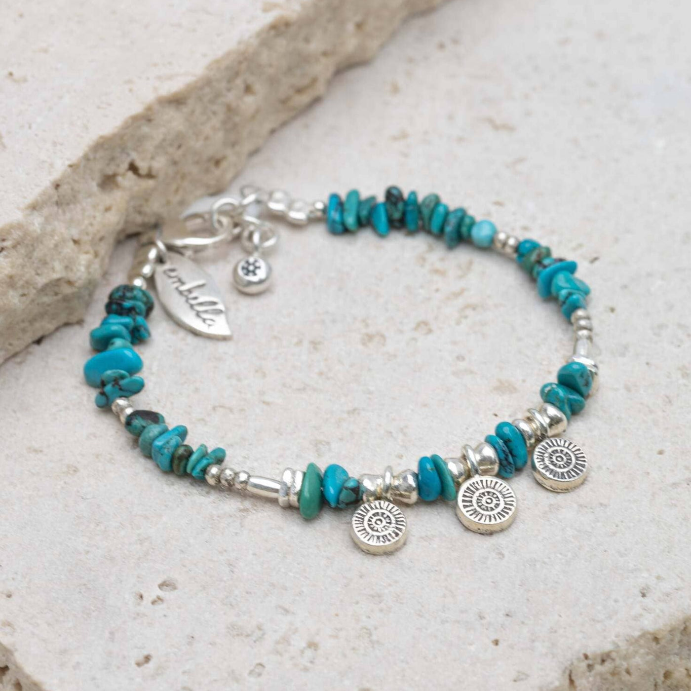 Tiger Tail Turquoise Sun Bracelet
