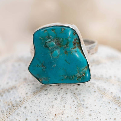 Turquoise Blue Ring Style 70